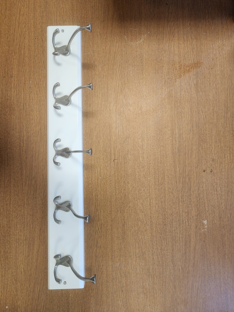 White Wall Mounted Coat Rack