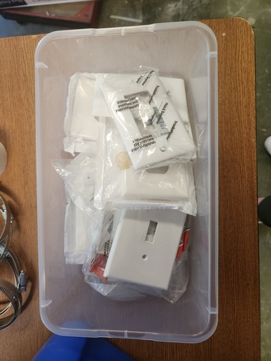 Miscellaneous NEW in package switch plate covers- white 