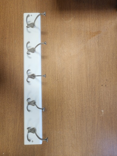 White Wall Mounted Coat Rack